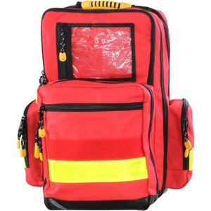 Sanismart Notfallrucksack Medicus M, ohne Füllung, rot, wasserabweisend