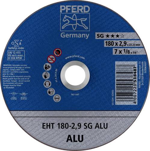 PFERD TOOLS EHT 180-2,9 SG ALU 61326323 Trennscheibe gerade 180mm 25 St. Aluminium, NE-Metalle