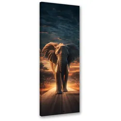 WANDBILD elefant safari tier
