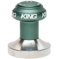 Chris King Espresso Tamper, 58mm, flat, matte jade, Zubehör Kaffeemaschinen, Grün