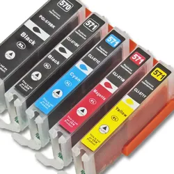 5er Set D&C Tinte für Canon Pixma MG5753 Druckerpatronen kompatibel Canon Pixma MG 5753 Drucker