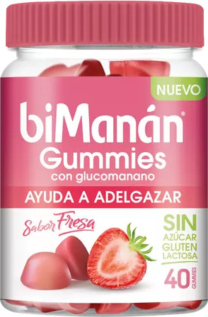 biManán Gummies Con Glucomanano 40 Gominolas