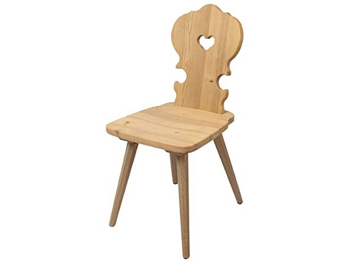 4betterdays.com NATURlich leben! Bauernstuhl aus hochwertiger Fichte Altholz gedämpft - Traditioneller Holzstuhl - Landhausstuhl - Sitzhöhe: 45 cm, Sitztiefe: 38 cm - Handarbeit aus Südtirol