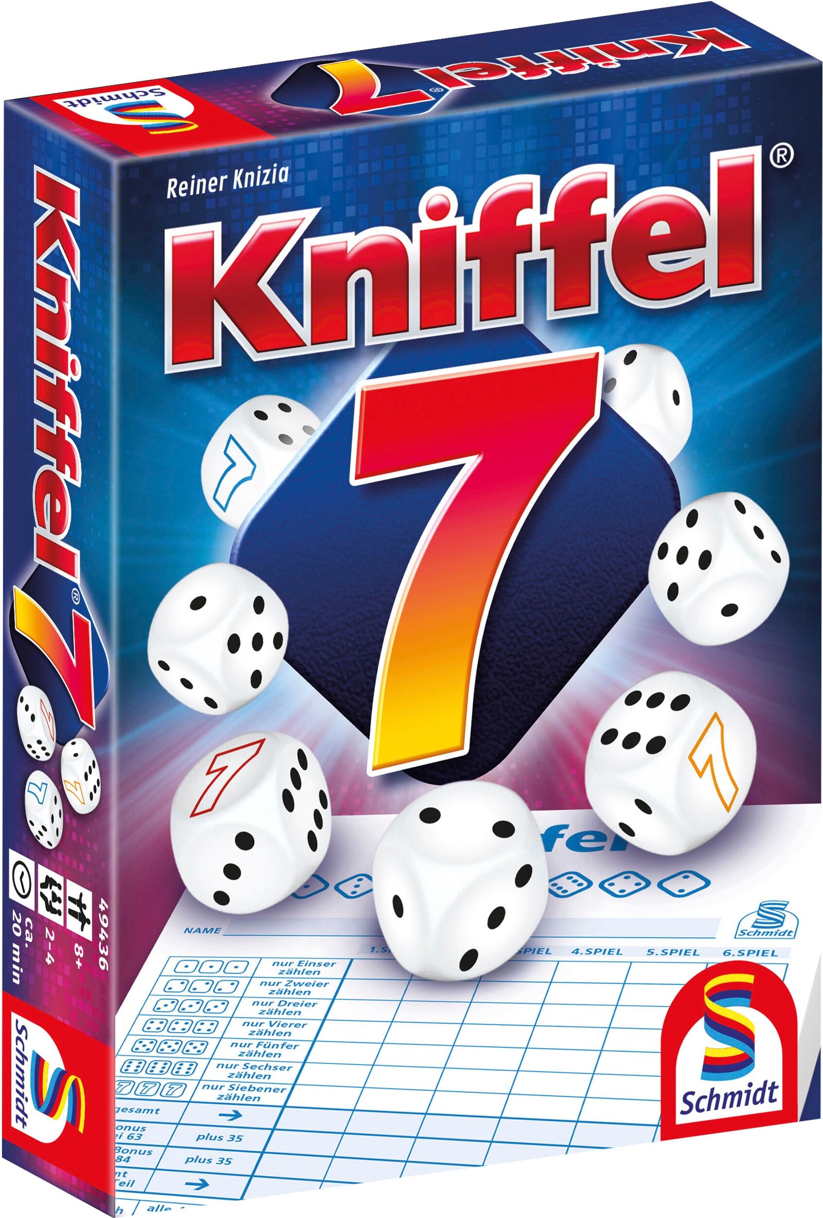 Spiel SCHMIDT SPIELE "Kniffel7", bunt, Spiele, Kinder, Spiel