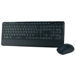 LogiLink ID0161 Tastatur Maus enthalten Universal RF Wireless QWERTZ Deutsch Schwarz