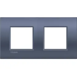Legrand LNE4802M2BM Abdeckrahmen Light Air Europe: 2-fach, 2 x 2 Module, Farbe: Blue Moon