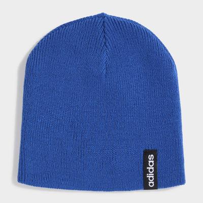 Beanie ADIDAS SPORTSWEAR "LINEAR KIDS BEANIE", Jungen, blau (royal blau), Obermaterial: 100% Polyacryl, Mützen Beanie, für Kinder, leichtes Design, glatt gestrickte Oberfläche