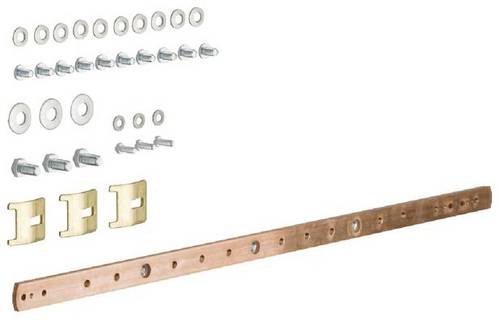 Hager UZ020 UZ020 Erdungsschiene univers Cu 20x5mm 2feldig Erdungsschiene Kupfer 1St.