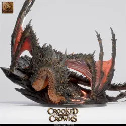 Magma Dragon - Adult (75mm base) von Rescale Miniatures aus Crooked Crowns