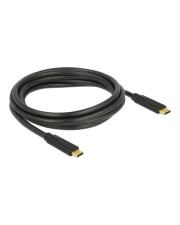 Delock Kabel USB 3.1 Gen 1 C-Stecker> C-Stecker 5A 2 m Type-C" Stecker > E-Marker 2,0 m schwarz 5 A (85527)