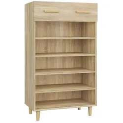Helloshop26 - Minimalistischer skandinavischer Schuhschrank 60 x 35 x 105 cm optimierter Stauraum gemütliche Atmosphäre 02_0048041