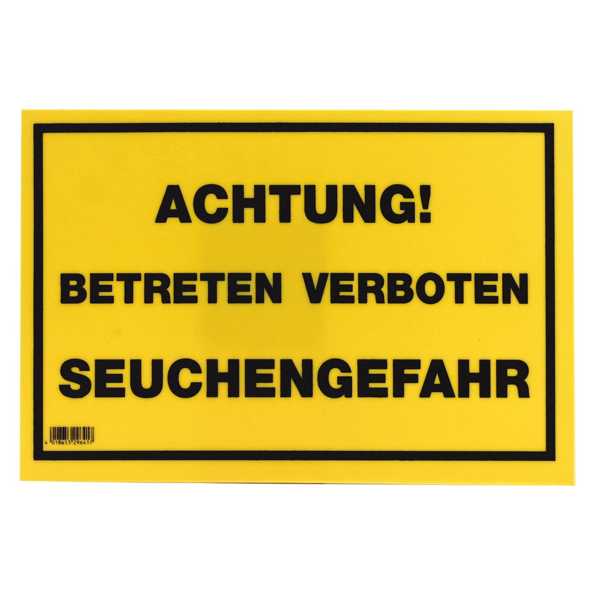 Kerbl Warnschild Seuchengefahr (25381451)
