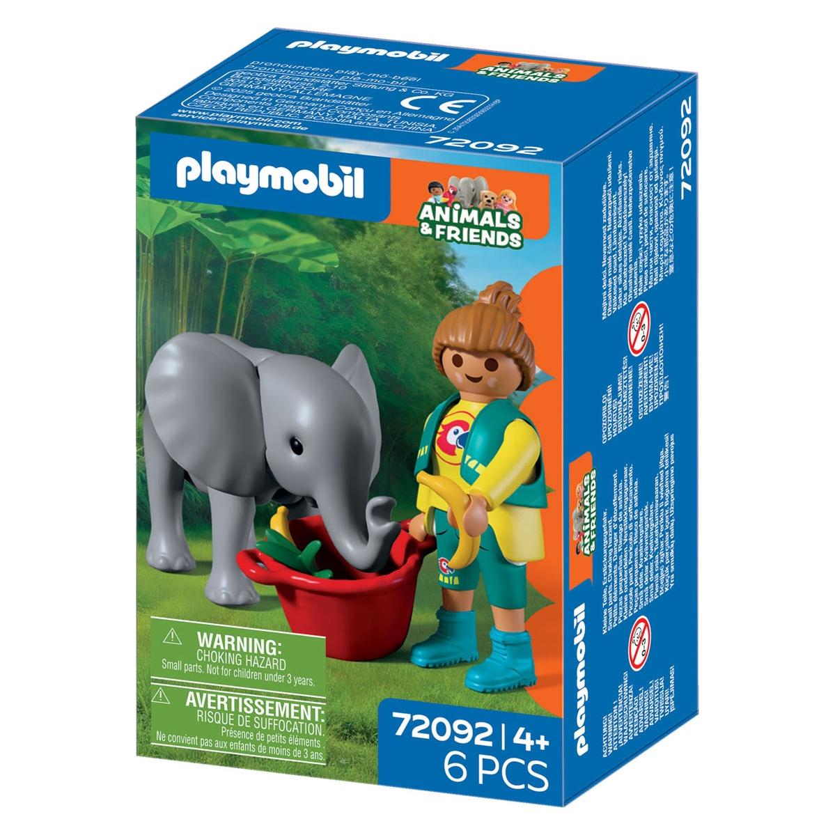 Playmobil 72092 Zoo: Elefantenbaby und Pflegerin (72092)
