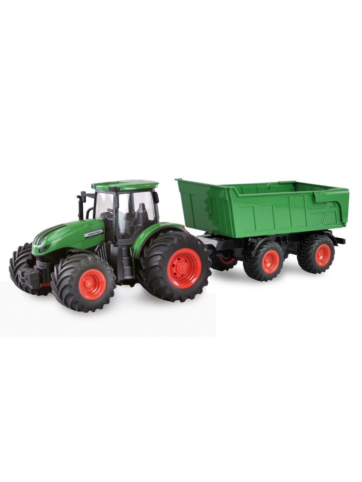 Amewi RC Tractor with Tipping Trailer 1:24 RTR Green