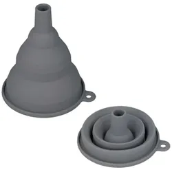 Trichter Faltbar Ø 9 cm Silikon Grau