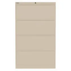 Hängeregistraturschrank | doppelbahnig | 4 HR-Schubladen - 643 sand