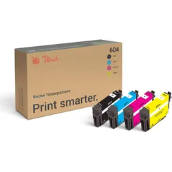 Peach Spar Pack Tintenpatronen XL kompatibel zu Epson No. 604XL, T10H640
