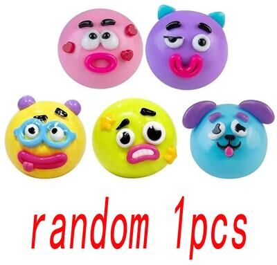 JoyToys Smushers Dog Face Squishy Slow Rise Stress Relief Toy For Sensory Fun random 1pcs