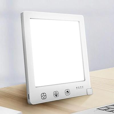 Uplift Essentials SAD Light Therapy Lamp   Smart Adjustable Sunlight Simulation Desk Lamp white
