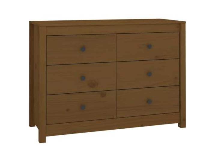HGFDVCMR Beistellschrank Honigbraun 100x40x72cm Massivholz Kiefer Kompakte Kommode aus Kiefernholz in Honigbraun mit geräumigen Schubladen für Wohnzimmer und Schlafzimmer.