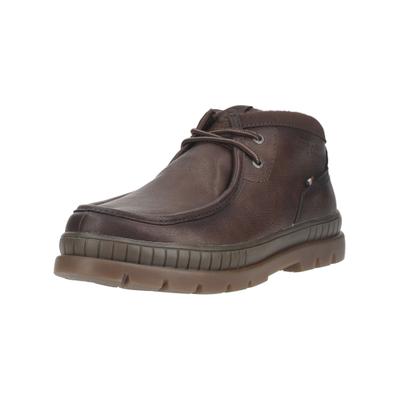 Schnürstiefelette BUGATTI "bugatti Stiefelette Lederimitat", Herren, Gr. 45, dunkelbraun, Lederimitat, Schuhe Schnürstiefelette