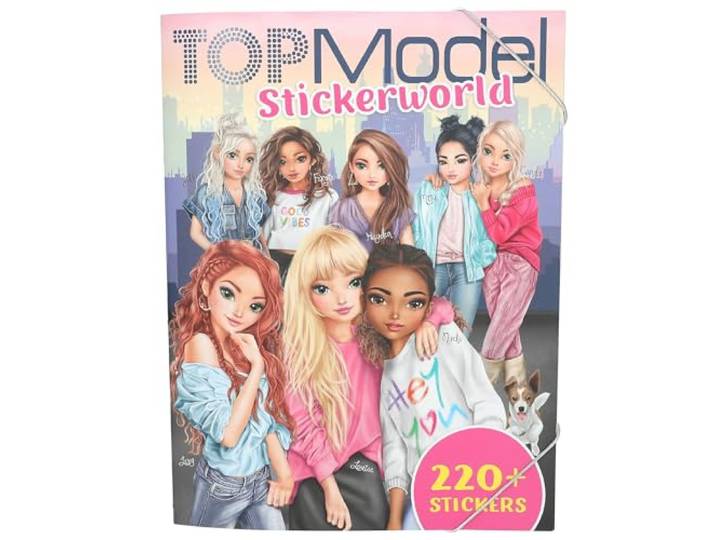 Depesche 13423 TOPModel Stickerworld - Stickerboek met 16 gedetailleerde achtergrondpagina's en 6 pagina's met accessoirestickers