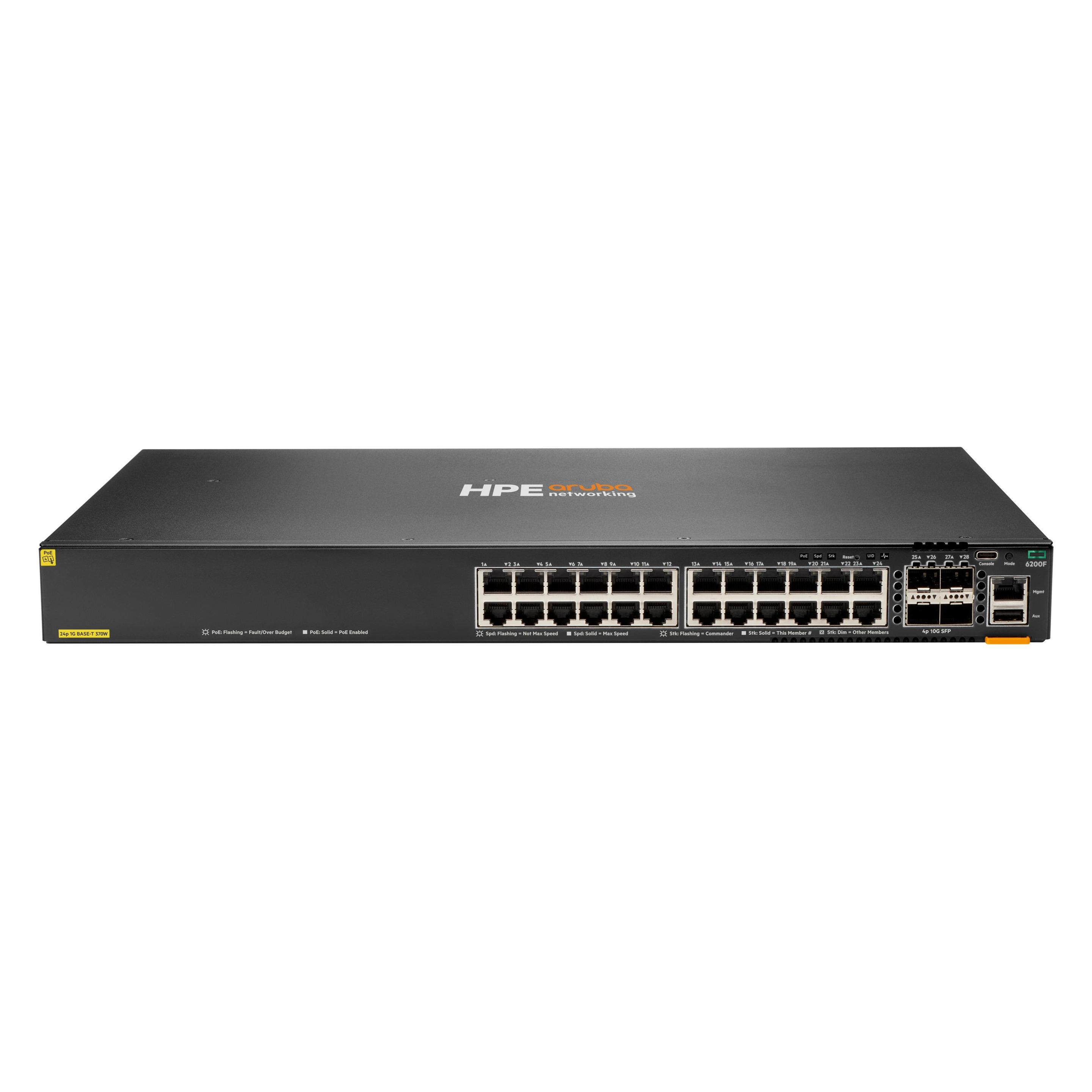 Aruba HPE Networking CX 6200F 24G 4SFP+ Switch (EN) (24 Ports) (JL724B#ABB)