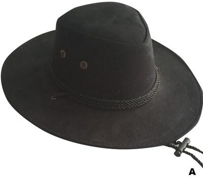 Quick Pick Pro Western Cowboy Hat For Men Wide Brim Cowgirl Jazz Style Outdoor Costume Hat black