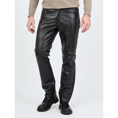 Lederhose JCC "3102182", Herren, Gr. 60, Normalgrößen, schwarz, Obermaterial: 100% Leder / Futter: 100% Polyester, Hosen