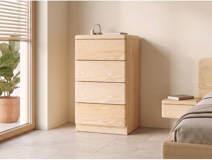Eschenkommode „Nora“ 50 cm Massivholz Esche