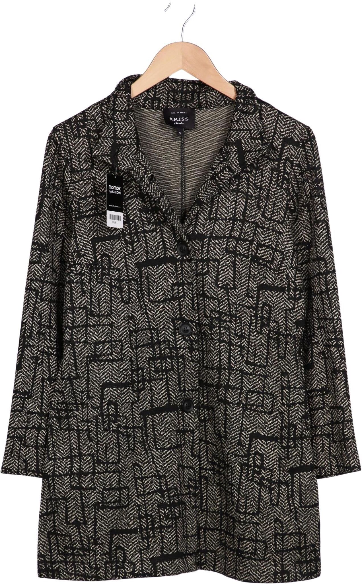 Kriss Trading Sweden Damen Mantel, Grau, Gr. S, Synthetik / Viskose / Elasthan - Second Hand