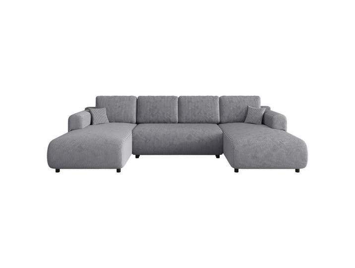 Xora Wohnlandschaft, Hellgrau, 4-Sitzer, Füllung: Schaumstoffflocken,Schaumstoffflocken, U-Form, 360x200 cm, Wohnzimmer, Sofas & Couches, Wohnlandschaften, Wohnlandschaft U-Form