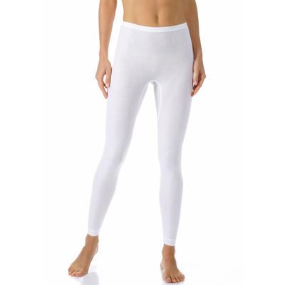 Leggings MEY "Noblesse", Damen, Gr. 42, N-Gr, weiß, Feinripp, Obermaterial: 100% Baumwolle, eng lang, Hosen Leggings, Ohne auftragende Seitennähte