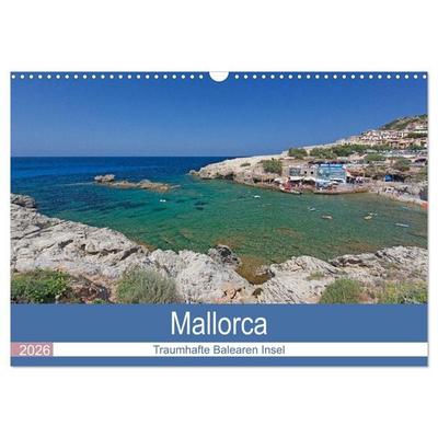 Mallorca - Traumhafte Balearen Insel (Wandkalender 2026 DIN A3 quer), CALVENDO Monatskalender
