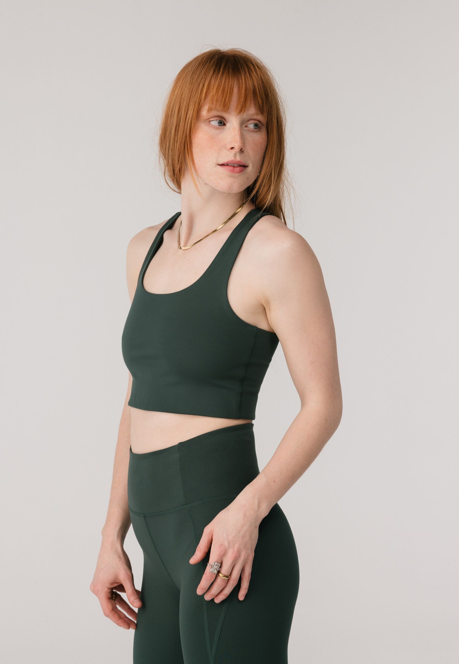 Sport-BH "Girlfriend Collective Paloma Bra", Damen, Gr. M, moss, 79% Polyester (Recycelt), 21% Elasthan, GIRLFRIEND COLLECTIVE, BHs Sport-BH