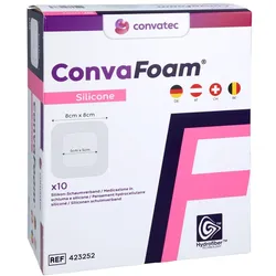 Convafoam Silicone Verband 8x8 Cm 10 St