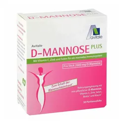 D-Mannose Plus 2000mg mit Vitaminen und Mineralstoffen Sticks 30X2,47 g