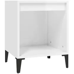 vidaXL Nachttisch Hochglanz-Weiß 40x35x50 cm