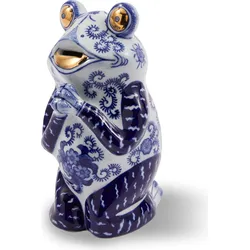 Spardose Piggy Bank Frog mit goldenen Details