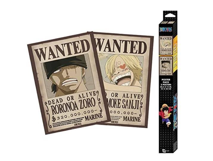 GB Eye - ONE PIECE Set 2 Chibi Posters Wanted Zoro & Sanji (52 x 38 cm)