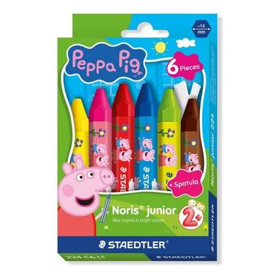 STADTLER Wachsmalstift Noris® junior Peppa Pig - Wachsmalkreide im 6 Etui Noris® junior 224