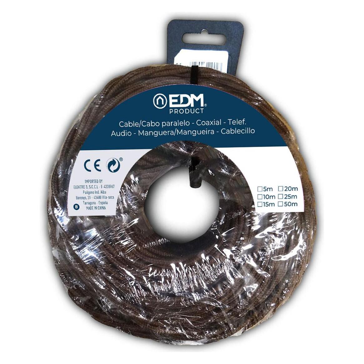 EDM Product Kabel 11994 Braun 2 X 1,5 Mm 25 M (25 m) (45338780)