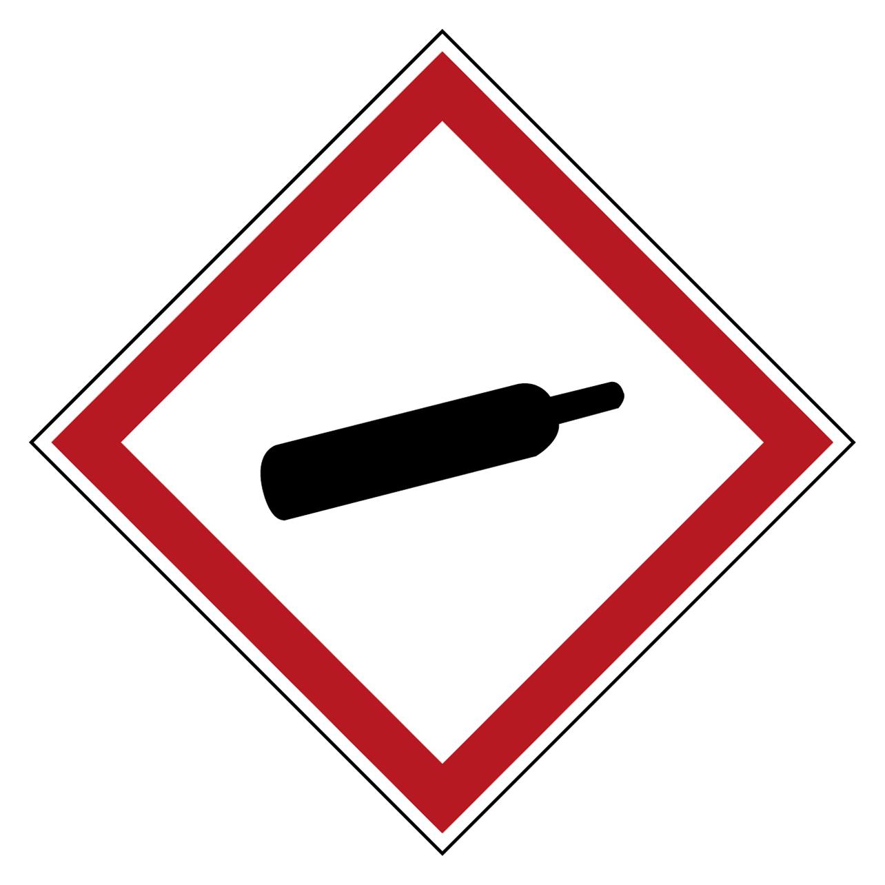 Brady GHS-Piktogramme - Unter Druck stehende Gase (PIC 1804-100*100-B7541-CRD)