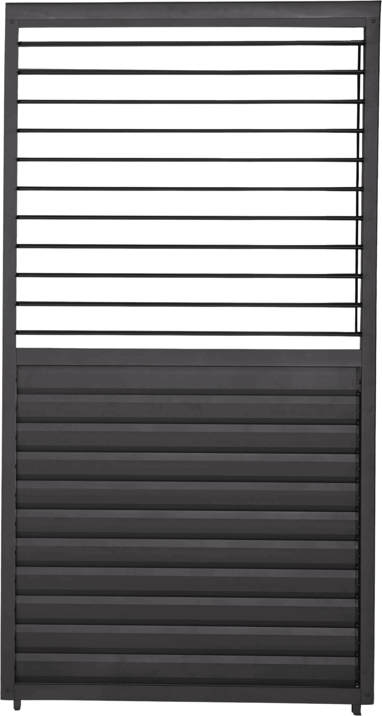 MIRADOR 111 Schwenkbare Lamellenwand 0,93 m Aluminium Anthrazit für Deluxe Pergola