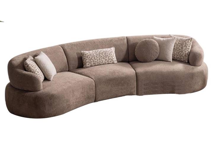 JVmoebel Big-Sofa Braunes Designer-Sofa mit stilvollem Polsterbezug, 1 Teile