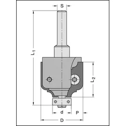 JSO HW-Profil-Wendemesser 30x14,5x1,5mm, Profil Nr.4 - 72149-6-00004-R