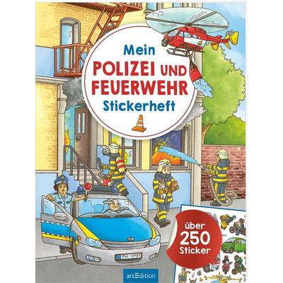 Mein Polizei- und Feuerwehr-Stickerheft, Taschenbuch von , arsedition, 978-3-8458-5361-1