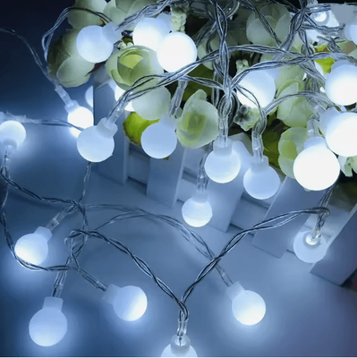 Inspire Essentials GlowGarden 10 M USB Battery LED String Lights Garland usb Plug 12m100leds white