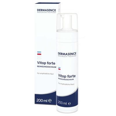 Dermasence Vitop forte Reinigungsschaum 200 ml Schaum