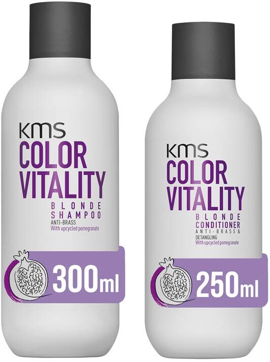 KMS Color Vitality Blonde Shampoo 300ml & Conditioner 250ml Duo